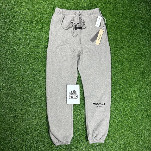Fear Of God Essentials Sweatpants Dark Oatmeal Gray Small SS22 - Picture 1 of 6